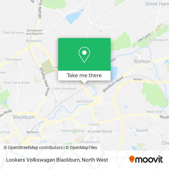 Lookers Volkswagen Blackburn map