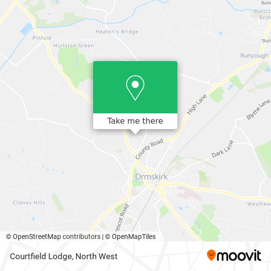 Courtfield Lodge map