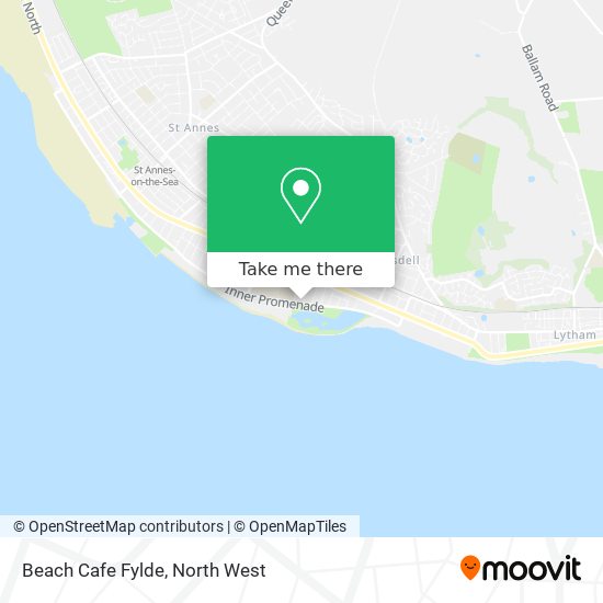 Beach Cafe Fylde map