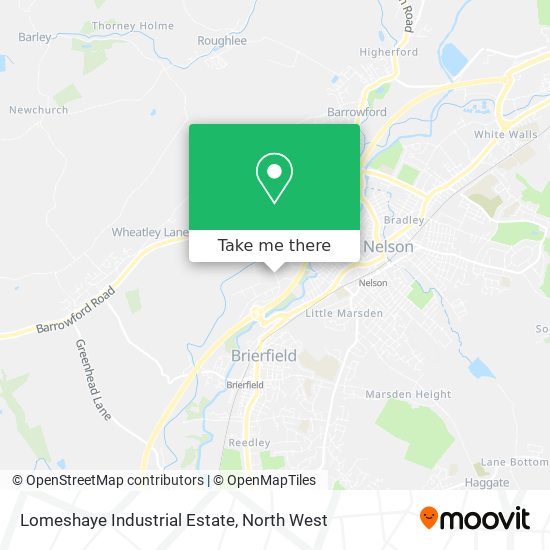 Lomeshaye Industrial Estate map