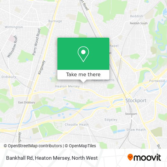 Bankhall Rd, Heaton Mersey map