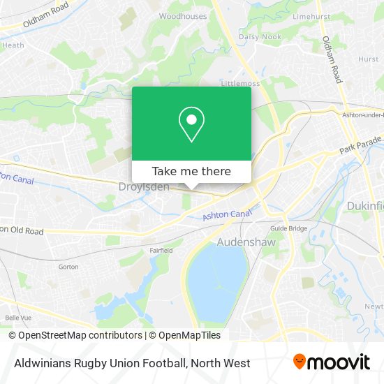 Aldwinians Rugby Union Football map