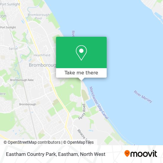 Eastham Country Park, Eastham map