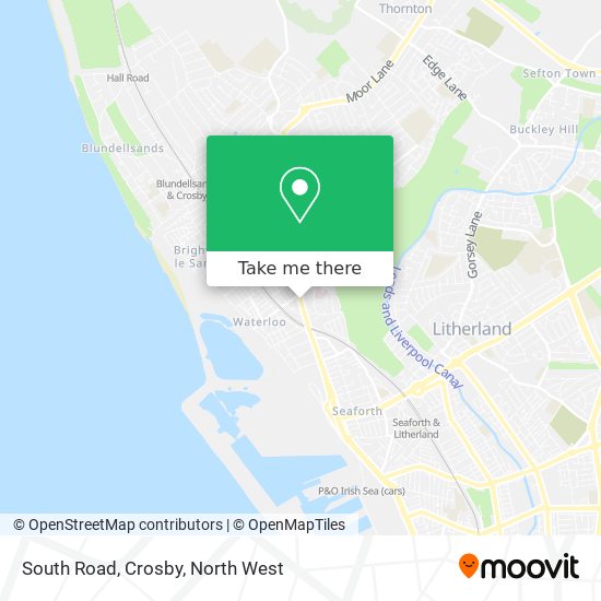 South Road, Crosby map