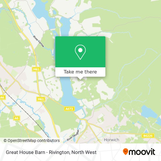 Great House Barn - Rivington map