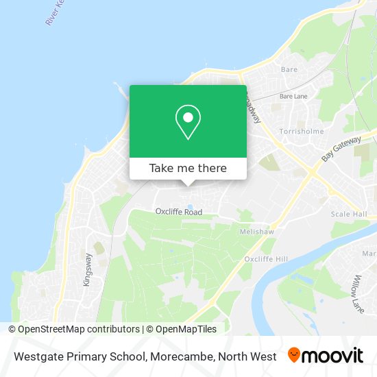 Westgate Primary School, Morecambe map