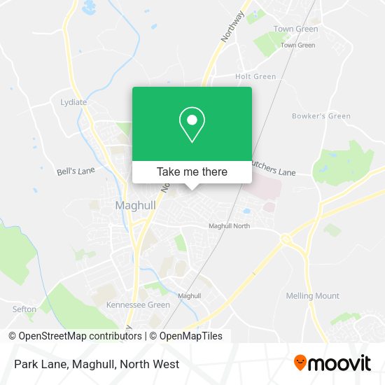 How to get to Park Lane, Maghull by bus or train?