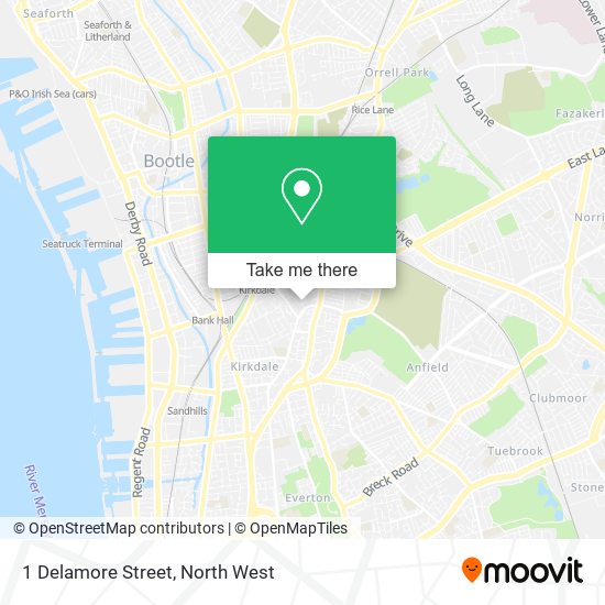 1 Delamore Street map
