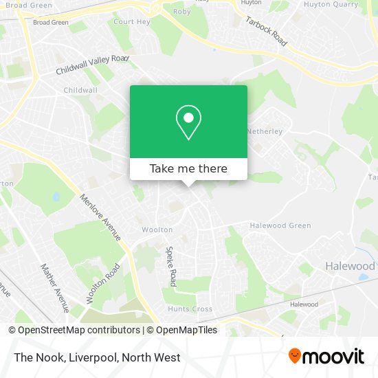The Nook, Liverpool map