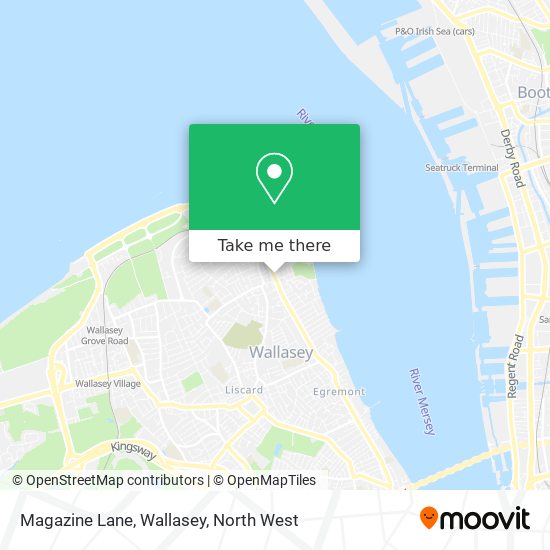 Magazine Lane, Wallasey map