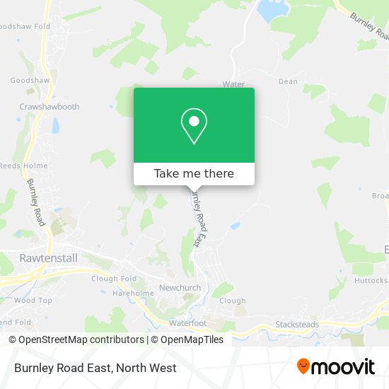 Burnley Road East map