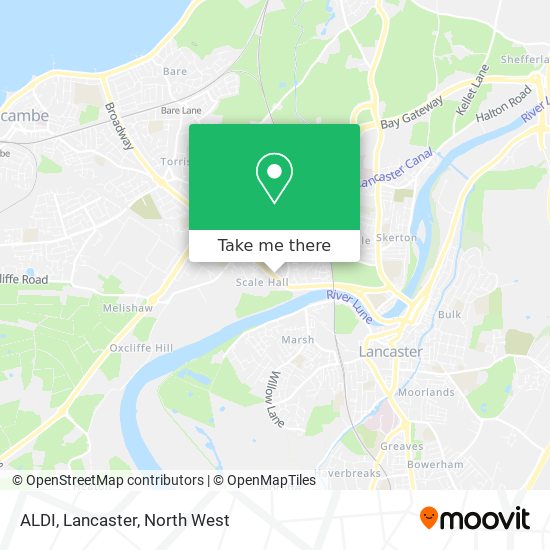 ALDI, Lancaster map