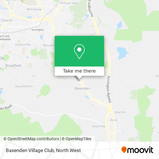 Baxenden Village Club map