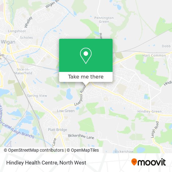 Hindley Health Centre map