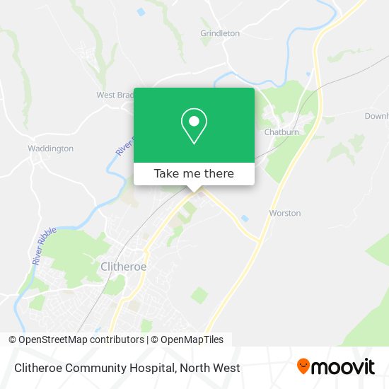 Clitheroe Community Hospital map
