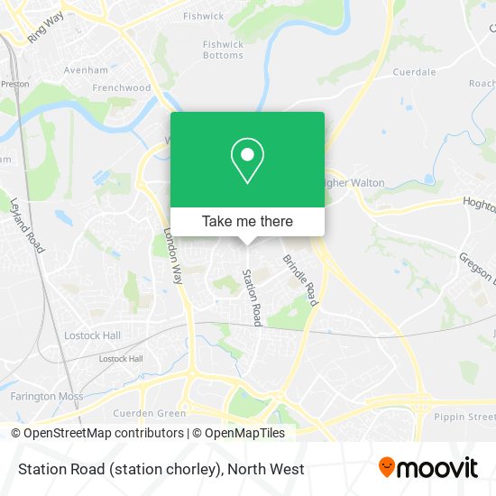 Station Road (station chorley) map