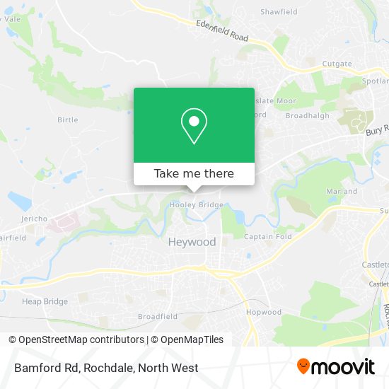 Bamford Rd, Rochdale map