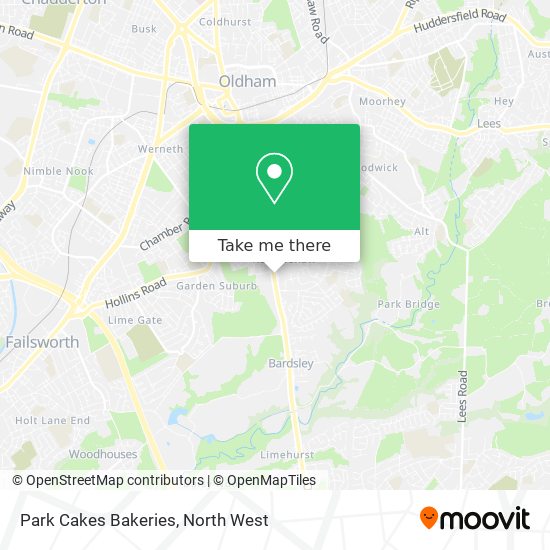 Park Cakes Bakeries map