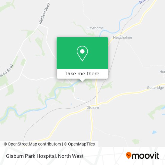 Gisburn Park Hospital map