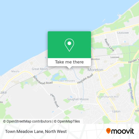 Town Meadow Lane map