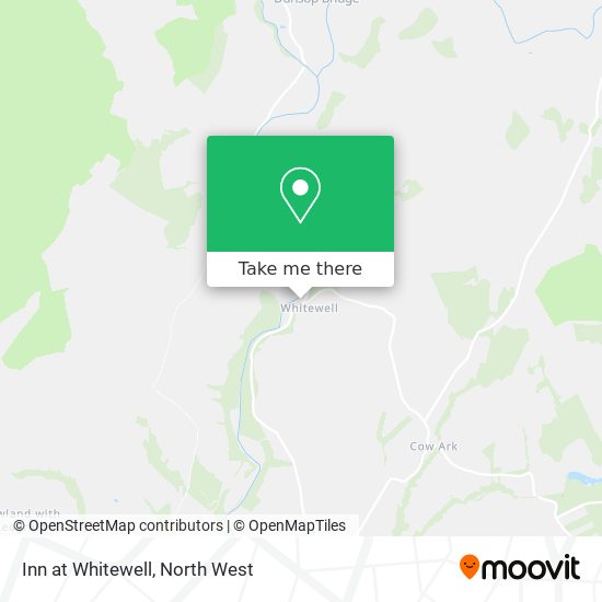 Inn at Whitewell map