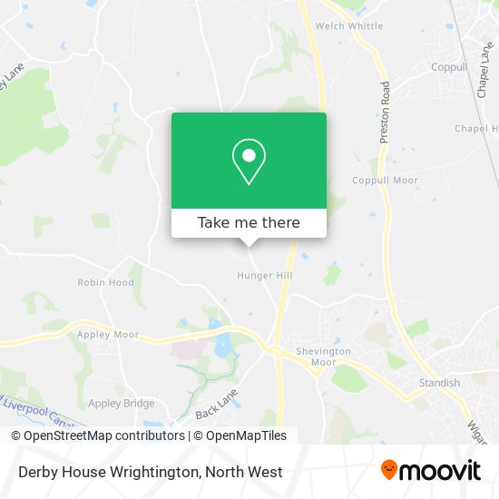 Derby House Wrightington map