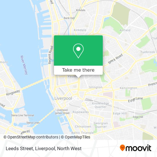 Leeds Street, Liverpool map
