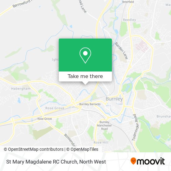 St Mary Magdalene RC Church map