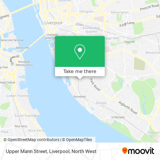 Upper Mann Street, Liverpool map