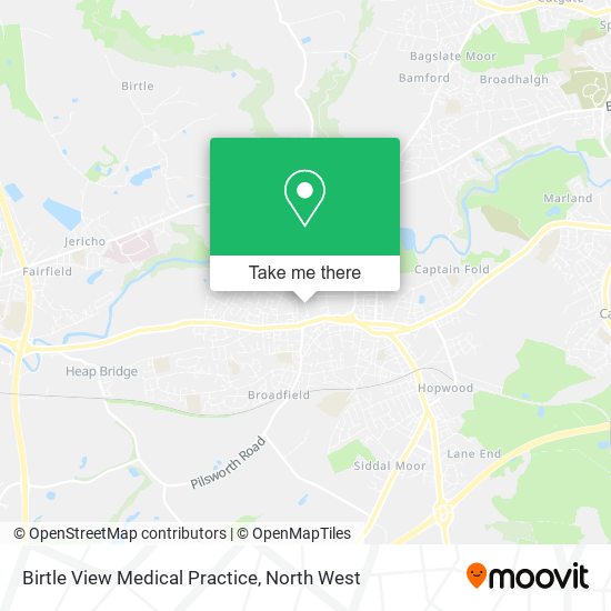 Birtle View Medical Practice map