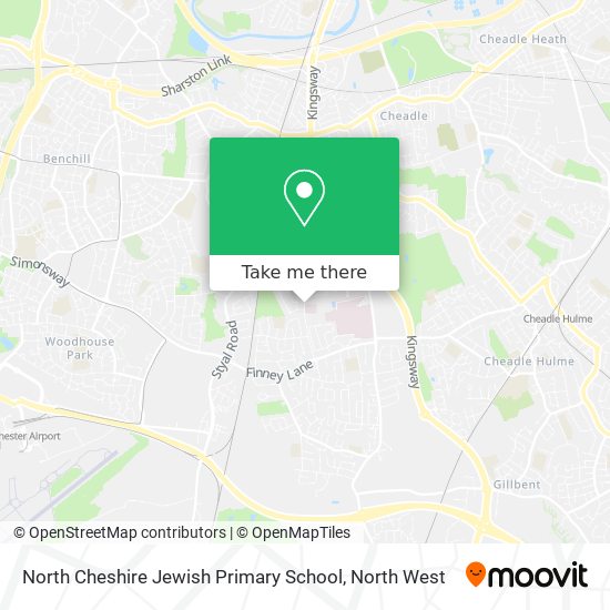 North Cheshire Jewish Primary School map