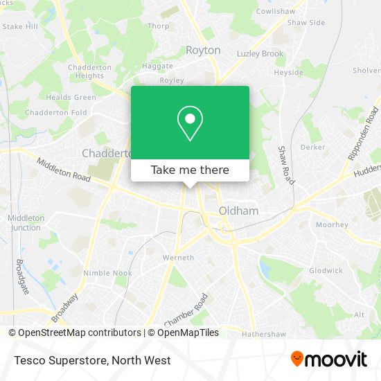 Tesco Superstore map