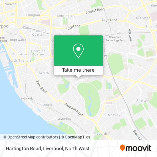 Hartington Road, Liverpool map