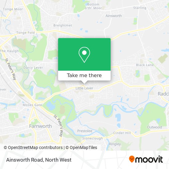 Ainsworth Road map