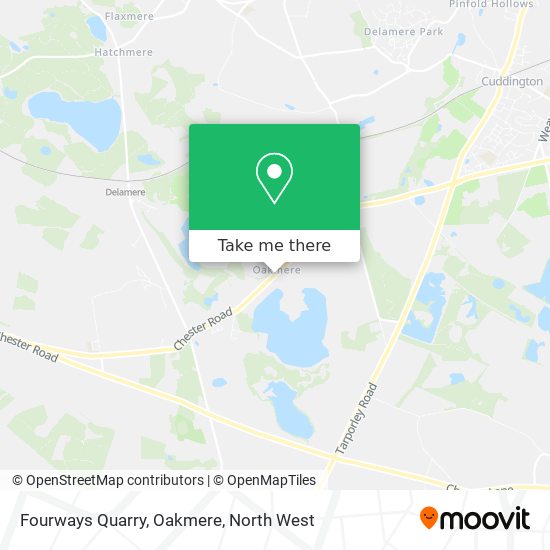 Fourways Quarry, Oakmere map