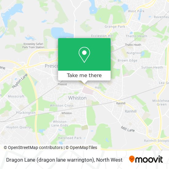 Dragon Lane (dragon lane warrington) map