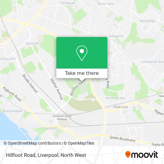 Hillfoot Road, Liverpool map