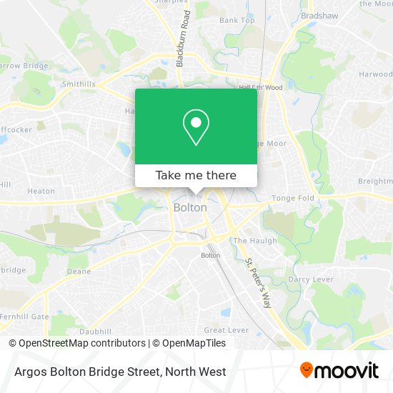 Argos Bolton Bridge Street map