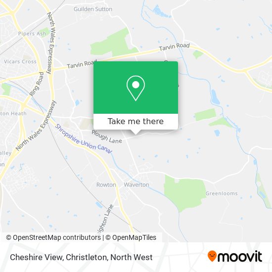 Cheshire View, Christleton map