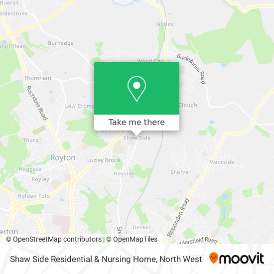 Shaw Side Residential & Nursing Home map