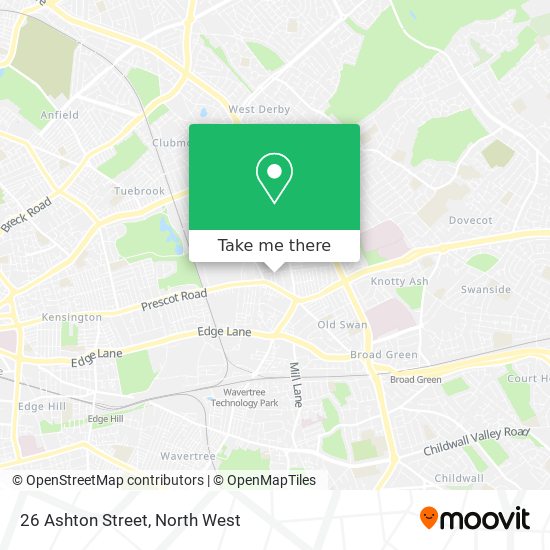 26 Ashton Street map