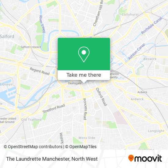 The Laundrette Manchester map
