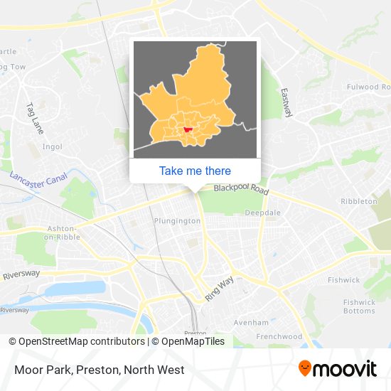 Moor Park, Preston map