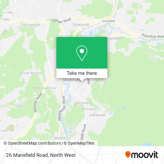 26 Mansfield Road map