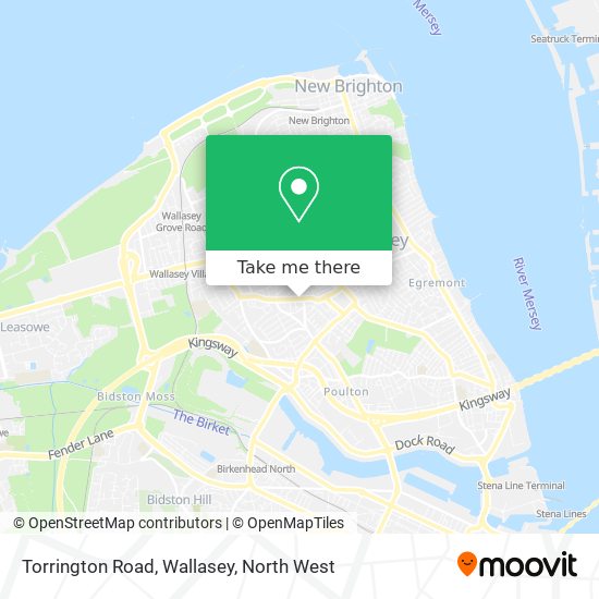 Torrington Road, Wallasey map