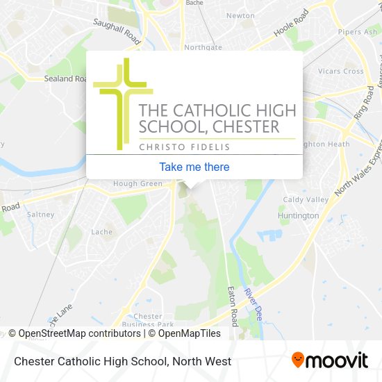 Chester Catholic High School map