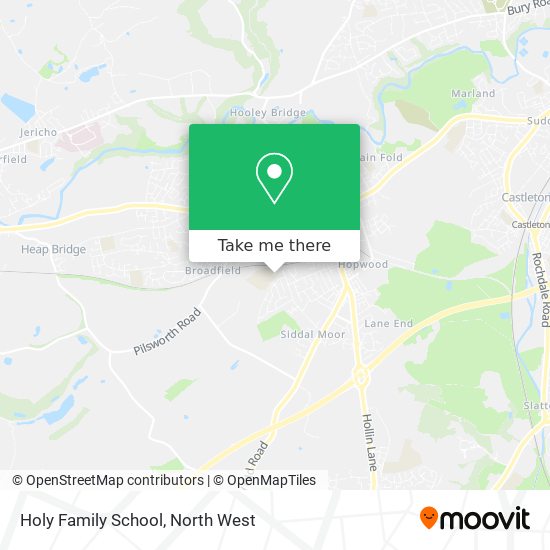 Holy Family School map