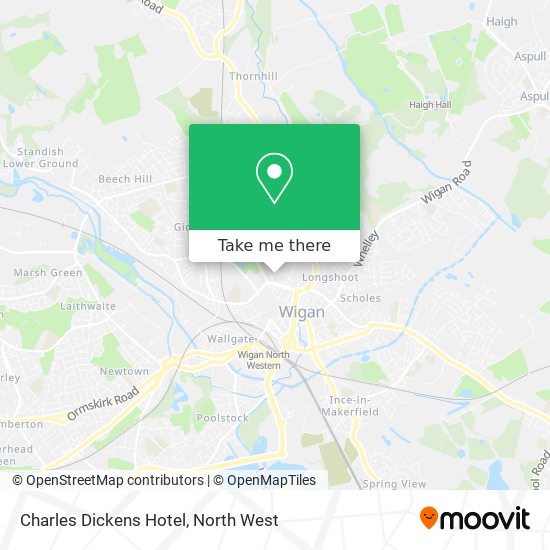 Charles Dickens Hotel map