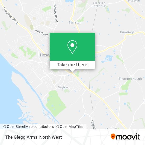 The Glegg Arms map