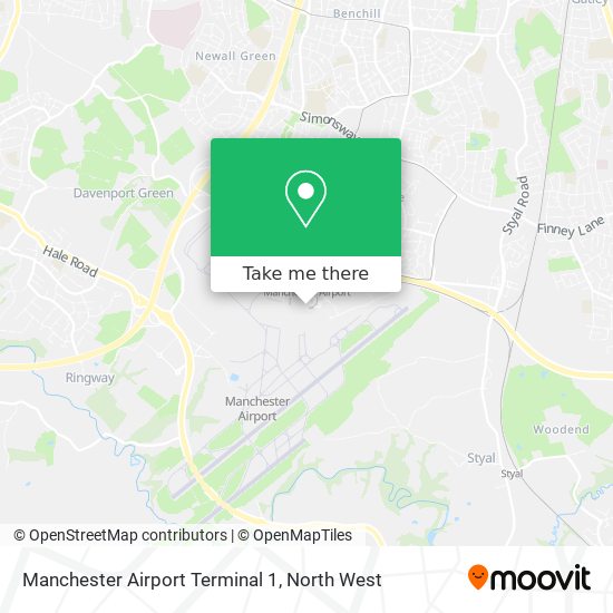 Manchester Airport Terminal 1 map